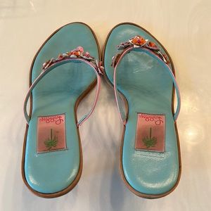 Lilly Pulitzer vintage sling sandals
